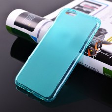 iPhone 6 6s Plus 5.5 - TPU Soft Protective Phone Cover Case - Clear Matte Blue